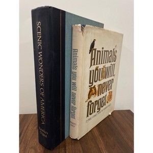 (2) Readers Digest Vtg Book Lot Animals You Will Never Forget / Science Wonders
